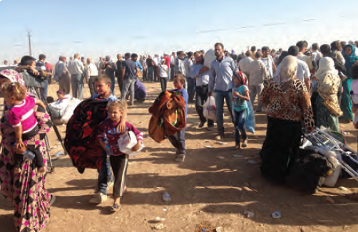 Fotoğraf 2.32 Suriye’den göç eden insanlar