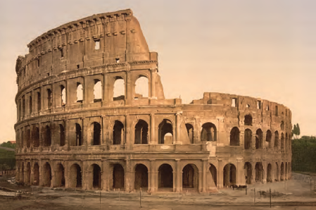 Fotoğraf 3.12 Roma uygarlığı kalıntılarından biri Colosseum (Kollezyum, Roma, İtalya)