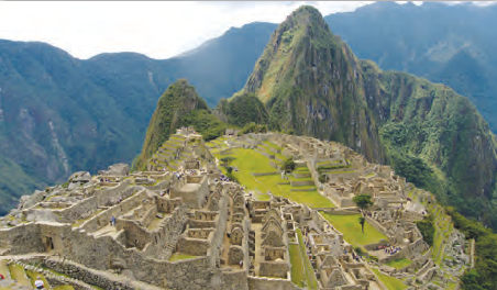 Fotoğraf 3.15 İnkalardan kalma bir antik kent kalıntısı [Machu Picchu (Maçu Piçu) Peru]