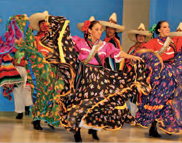 Fotoğraf 3.23 Latin Amerika yerli danslarından bir görünüm