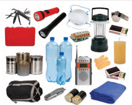 Fotoğraf 4.30 Deprem çantasında bulunan malzemeler