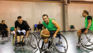 Görsel 1.10 Sportif faaliyetlerde yer alan engelli bireyler