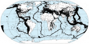 Harita 1.5 Yeryüzünde depremlerin dağılışı
