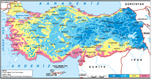 Harita 1.5.20 Türkiye’de ocak ayı sıcaklık ortalaması (www.mgm.gov.tr)