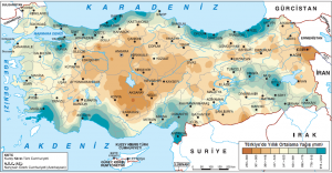 Harita 1.5.25 Türkiye’de yağış dağılışı (www.mgm.gov.tr)