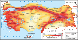 Harita 4.5 Türkiye’nin deprem bölgeleri (deprem.afad.gov.tr)