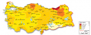 Harita 4.7 Türkiye’de heyelan yoğunluğu